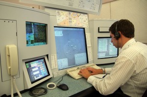 Controller operating a typical Eurocat ATC workstation (image from AirServices Australia)