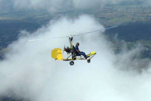 Benson Gyrocopter In Flight